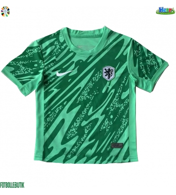 Nederländerna Målvakt Hemmatröja EM 2024 Kortärmad